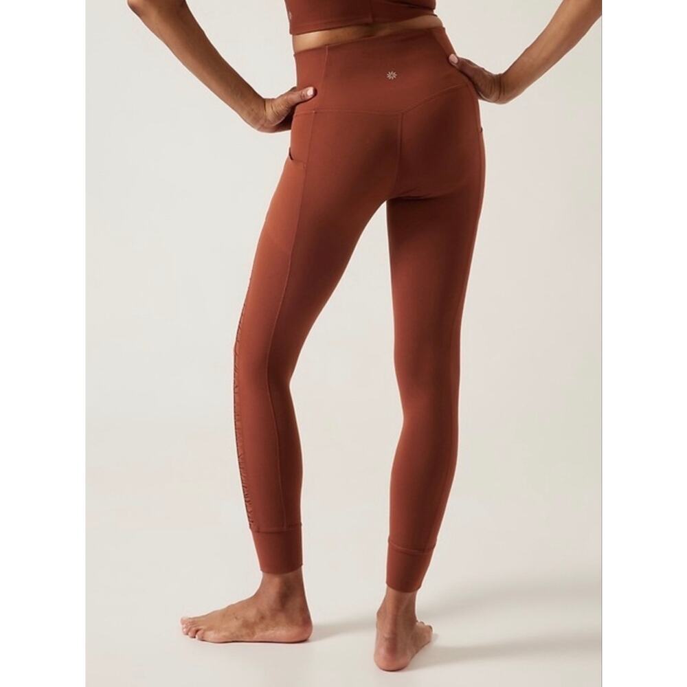 Athleta Salutation Stash II Ruch Craft 7/8 Tight Size S in Ancient Mahogany *EUC - Picture 5 of 13